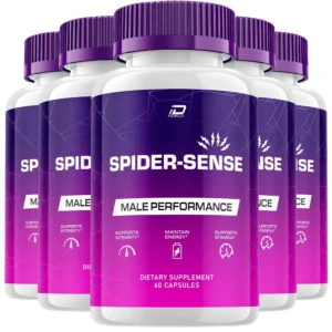 Spider Sense for Men Capsules – SpiderSense Overall Health and Energy, Official All Natural Support Formula, 5 Pack, 300 Capsules