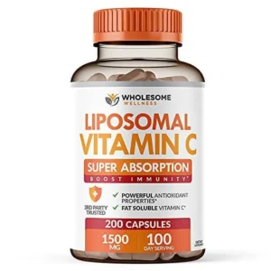 Liposomal Vitamin C Capsules (200 Pills 1500mg) VIT C, Immune System & Collagen Booster, Immunity Support Ascorbic Acid Supplement