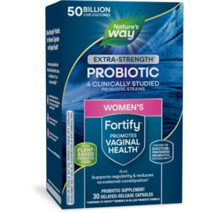 Nature's Way Women's Extra Strength** Fortify Probiotic Capsules, 50 Billion Live Cultures, 30 Count